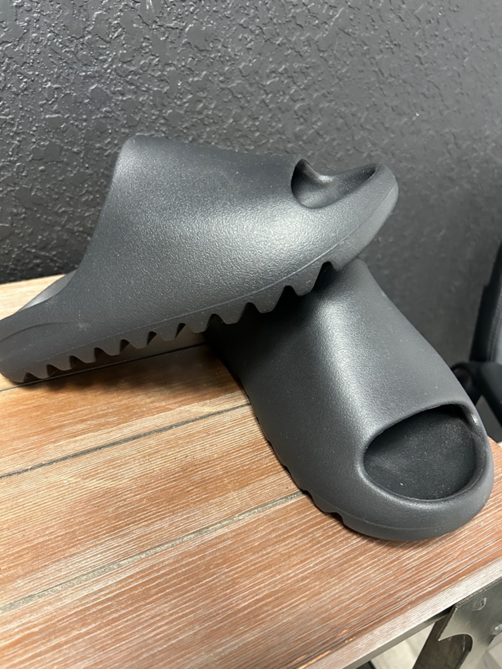 J Slides Black Foam Slide Sandals